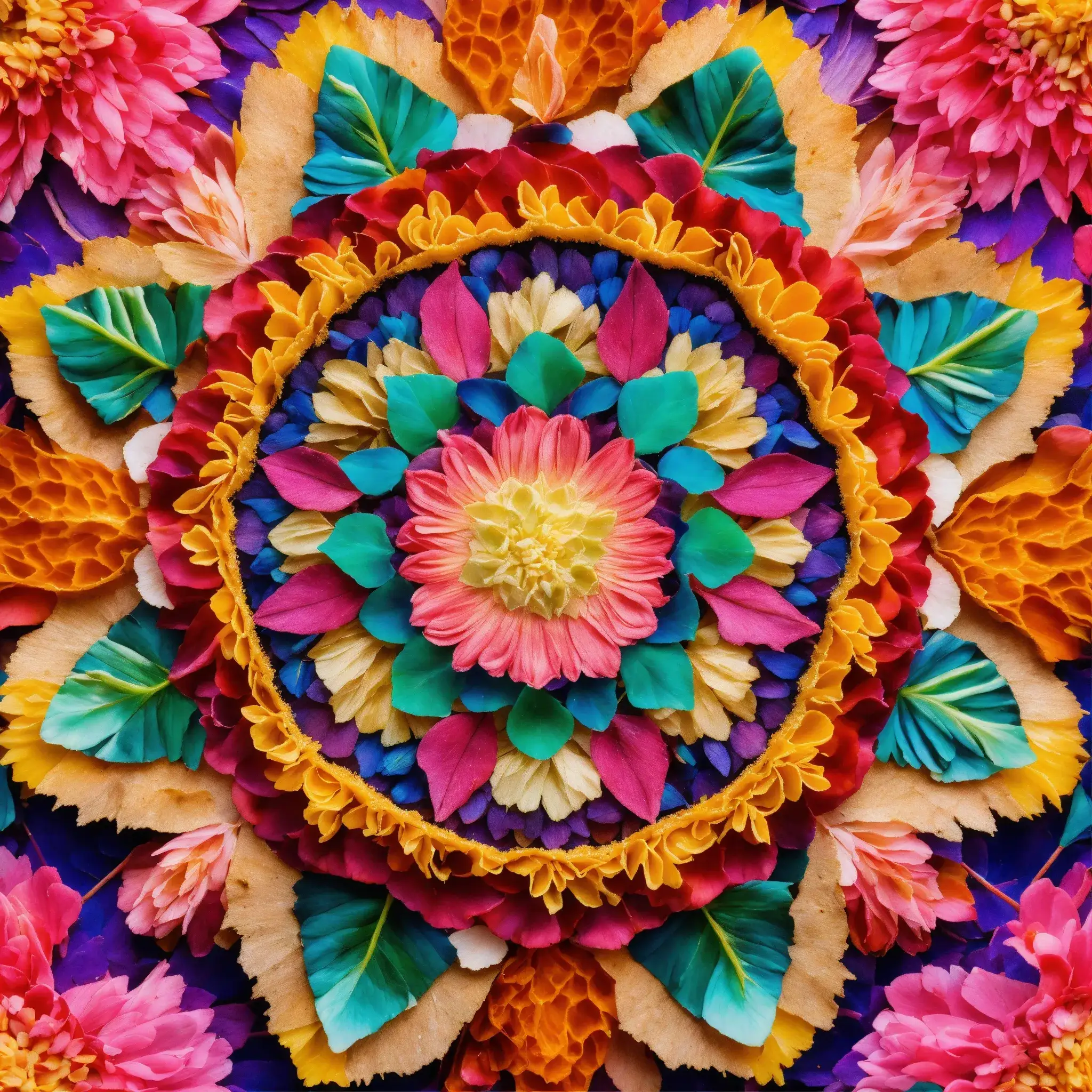 Spring seasonal box with fresh flowers