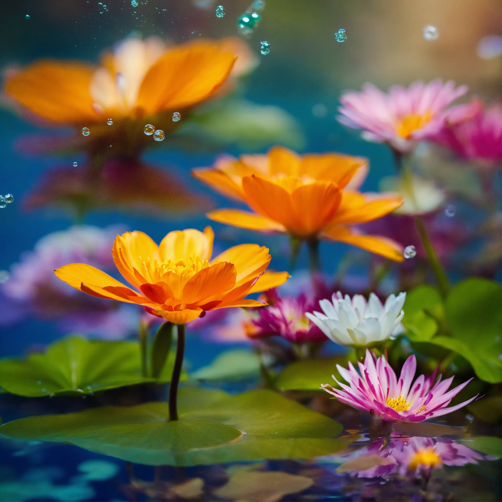 Person with flower arrangement